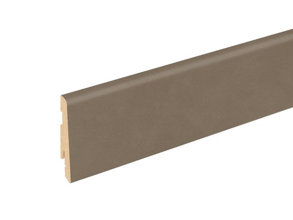 Plinthe, bois foncé Décor n°770, 7.8 cm x 2.2 m, Ep.14 mm