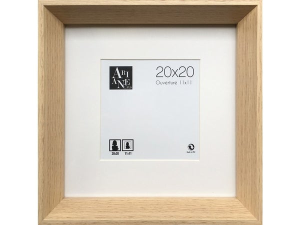 Cadre Milano, L.20 X H.20 Cm, Mdf Chêne Clair