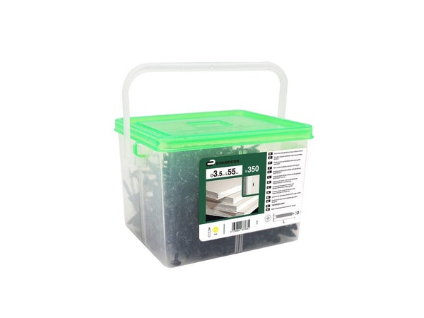 Lot De 350 Vis Acier Tête De Trompette Phillips Standers, Diam.3.5 Mm X L.55 Mm