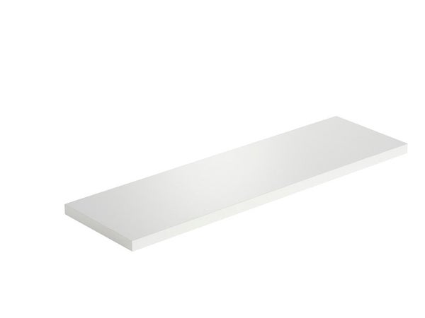 Etagère murale blanc mat, L.60 x H.1.8 x P.18 cm, Ep.18 mm