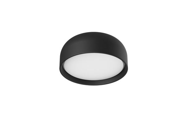 Plafonnier, Industriel Plastique Noir E27 Lumiplus Okio D.36 Cm