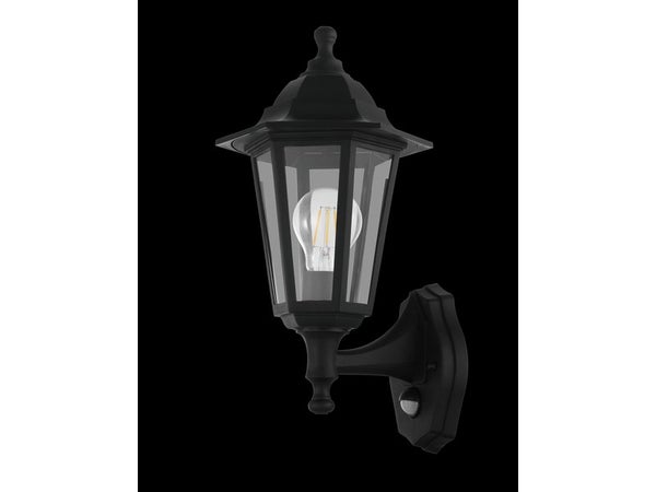 Applique Avec Détecteur De Mouvement Extérieure E27 Max 60W Noir Duanera Eglo