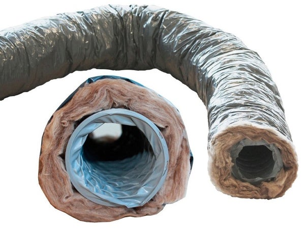 Conduit souple isolé pvc / laine de verre EQUATION, Diam. 160, L. 3 m