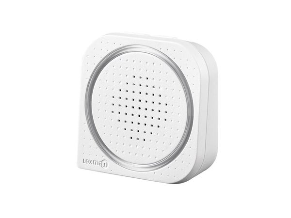 Sonnette Sans Fil Lexman Enfichable Et Flash D02, Blanc