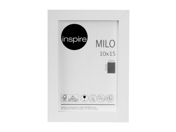 Cadre Milo, L.10 X H.15 Cm, Mdf Blanc