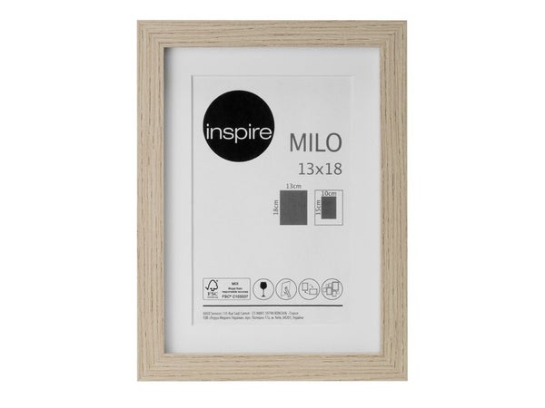 Cadre Milo, L.13 X H.18 Cm, Chêne