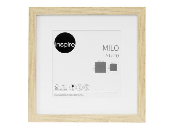 Cadre Milo, L.20 X H.20 Cm, Chêne
