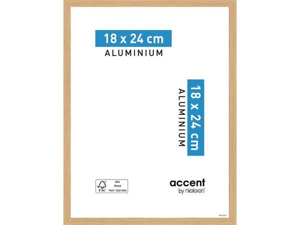 Cadre Accent, 18 X 24 Cm, Chêne Clair