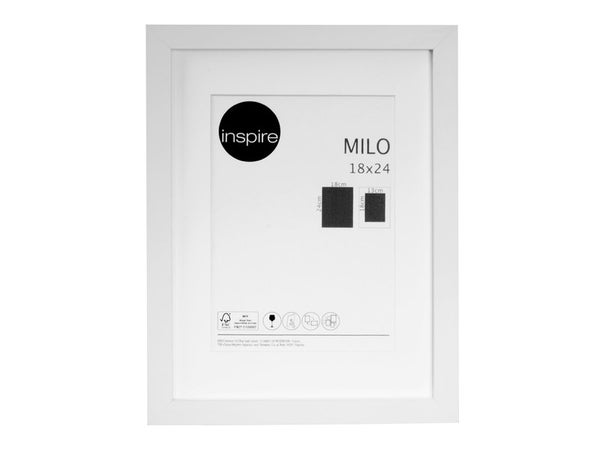 Cadre Milo, L.18 X H.24 Cm, Blanc