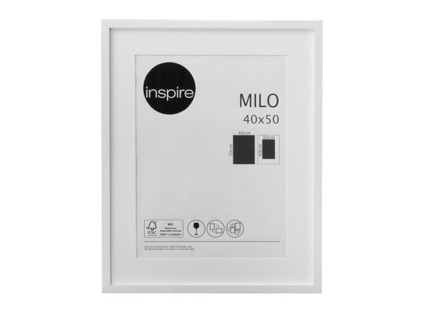 Cadre Milo, L.40 X H.50 Cm, Blanc