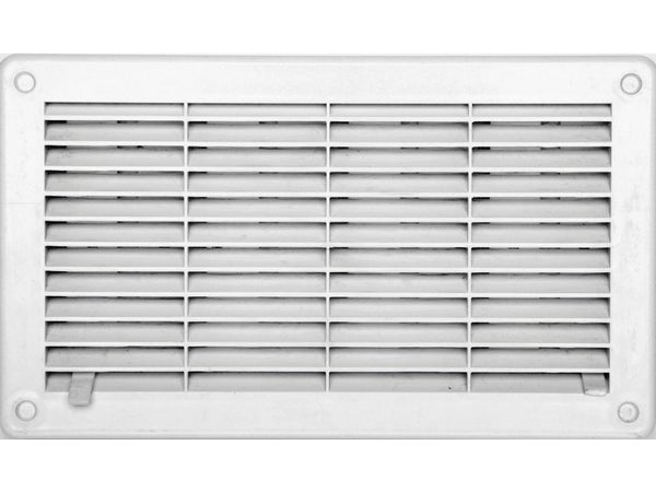 Grille d'aération aluminium laqué, L.10 x l.30 cm