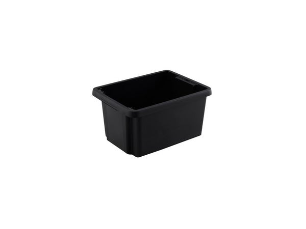 Bac de rangement empilable superposable, 16 L noir