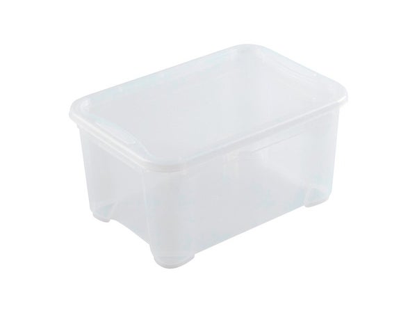Bac de rangement polypropylène de 14 L, transparent