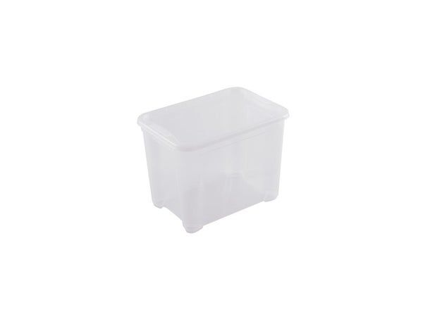 Bac de rangement polypropylène de 20 L, transparent