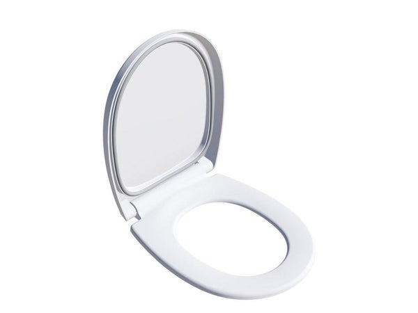 Abattant déclipsable avec frein de chute plastique thermodur Click & clean silence blanc