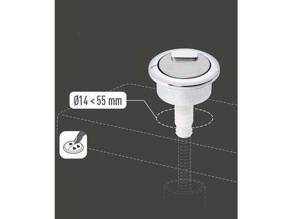 Bouton Soupape Chrome À Double Poussoir Equation