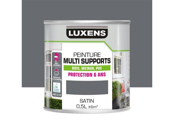 Peinture multimatériaux Extérieur Luxens Granit 2 Satiné 0.5 L