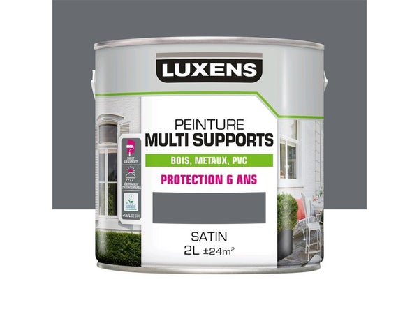 Peinture multimatériaux Extérieur Luxens Granit 2 Satiné 2 L