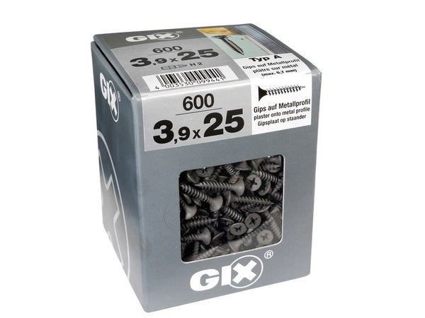 Lot De 600 Vis Acier Tête Fraisée Pozidriv Spax, Diam.3.9 Mm X L.25 Mm