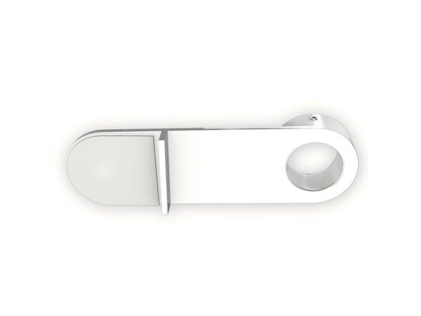Lot De 2 Supports Sans Perçage Pour Caisson Volet, D25 Mm Blanc Satiné Ib+