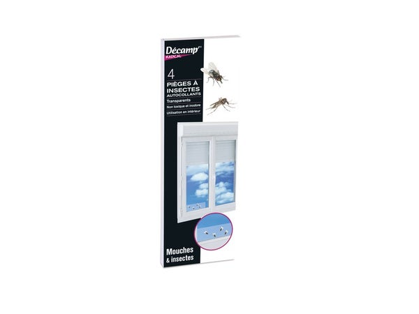 Lot de 4 pièges englués anti-mouches DECAMP'