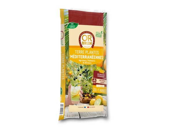 Terreau plante méditerranéenne OR BRUN, 20 l