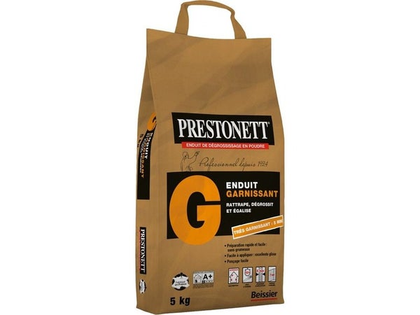 Enduit De Rénovation Et Garnissant Prestonett 5 Kg En Poudre Pour Mur Intérieur