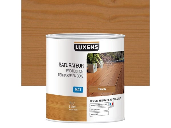 Saturateur Terrasse Luxens, Teck, Mat 1 L