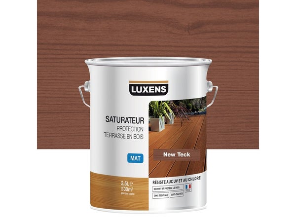 Saturateur Terrasse Luxens, Teck, Mat 2.5 L