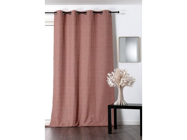 Rideau Tamisant, Coton, Miniback Brique L.140 X H.260 Cm Linder
