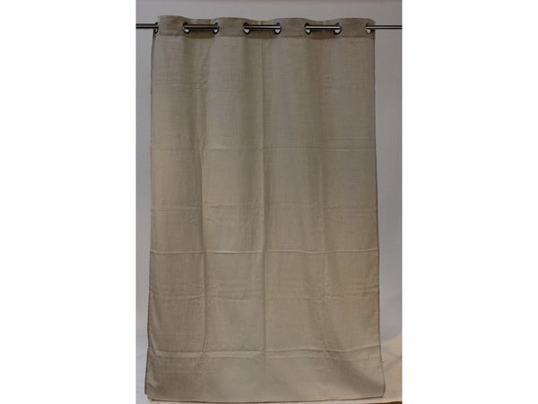 Rideau tamisant, Joey, l.140 x H.250 cm, coton écru