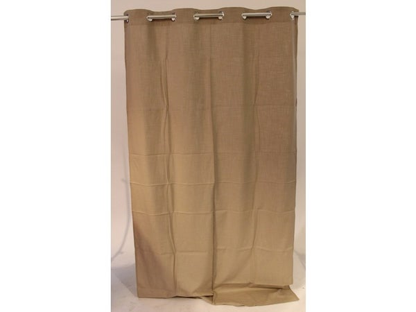 Rideau tamisant, Joey, l.140 x H.250 cm, coton beige
