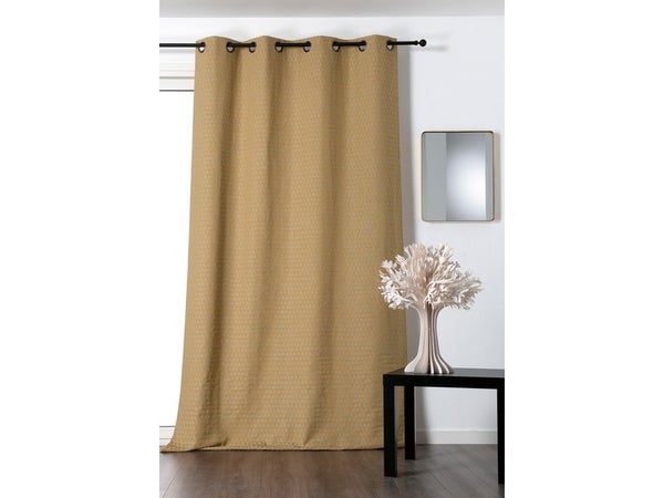 Rideau Tamisant, Coton, Miniback Jaune L.140 X H.260 Cm Linder