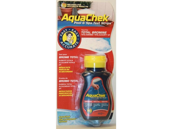 Languettes d'analyse piscine Aquacheck, Analyse du taux de brome