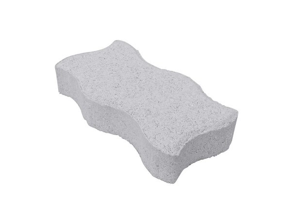 Pavé Béton Vibrocompressé S, Ivoire L.24.5 Cm X L.12.5 Cm X Ep.5 Mm