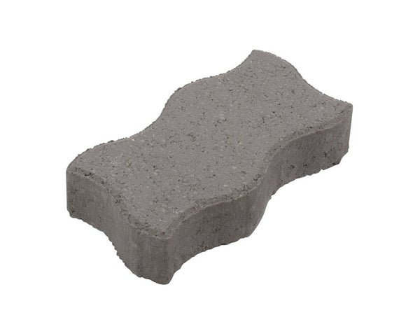 Pavé Béton Vibrocompressé S, Gris Granit L.24.5 Cm X L.12.5 Cm X Ep.6 Mm