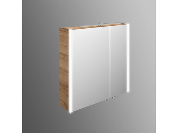 Armoire de toilette, L.73.2 cm, effet de chêne, Feria Image