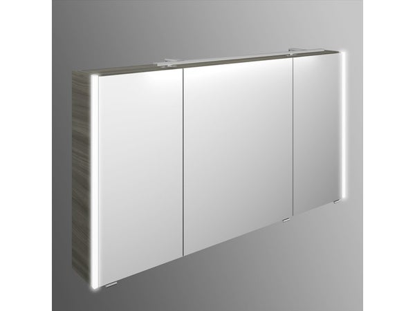 Armoire de toilette lumineuse l. 133.2 cm H. 70.3 cm, gris florentin Image