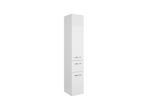 Colonne de salle de bain, L.30 x H.168 x P.33 cm, blanc, Image3