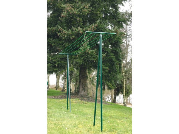 Etendoir à linge pour jardin de 60 mètres, DIRICKX, vert