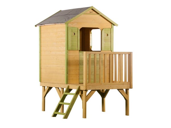 Maisonnette Bois Aloya Rose Sur Pilotis Ht 59Cm , 2.72 M²