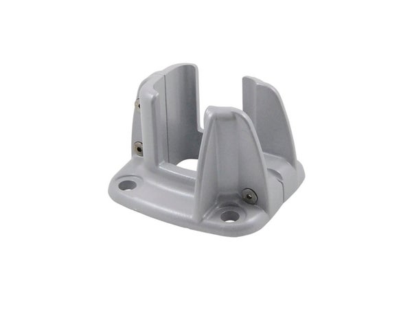 Platine Fonte D'Aluminium En H Premium Gris Clair, H.8 X L.12 X P.13 Cm