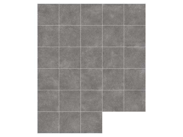 Carrelage Sol Et Mur Intenso Effet Ciment Gris Urban L.60 X L.60 Cm Artens