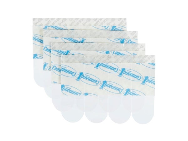 Lot De 16 Languettes Adhésives Enlevables Command, Transparent