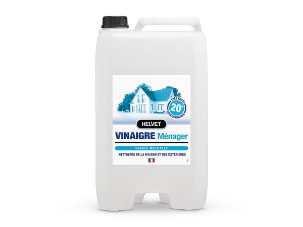 Vinaigre Ménager 20° Liquide Multisurface Helvet, 10 L