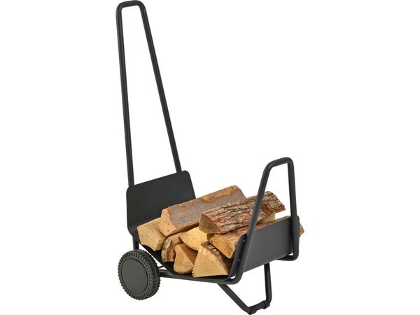 Chariot à bûches Trotty, DIXNEUF, l. 62 x H. 88 cm noir