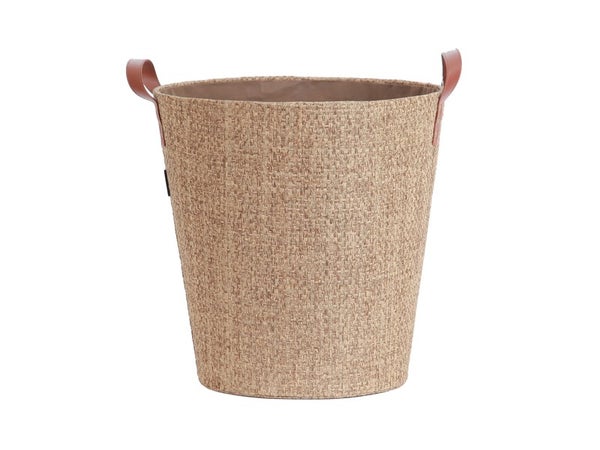 Panier à bûches naturel Campa Rond, LE MARQUIER, L.44 x H.45 cm