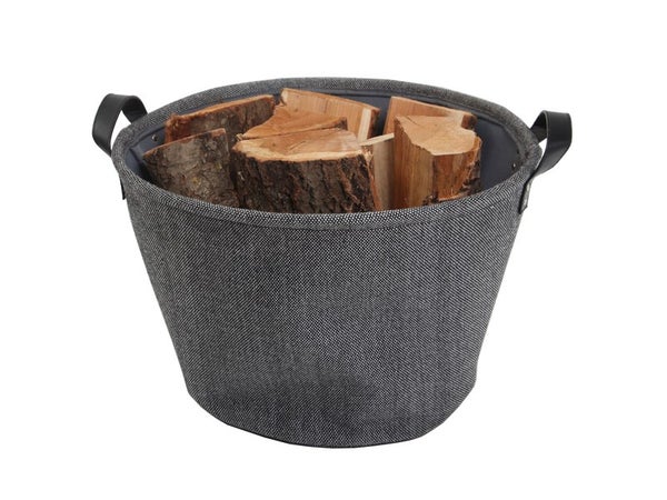 Panier à bûches gris foncé LE MARQUIER Teahupo L.50 X H.34 cm