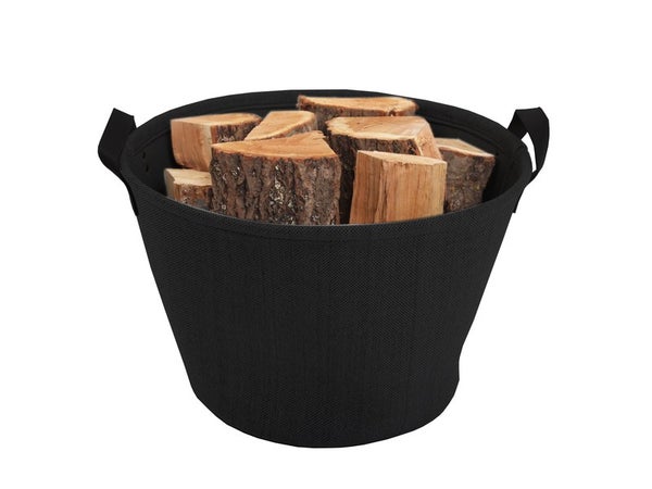 Panier à bûches noir LE MARQUIER Teahupo L.50 X H.34 cm