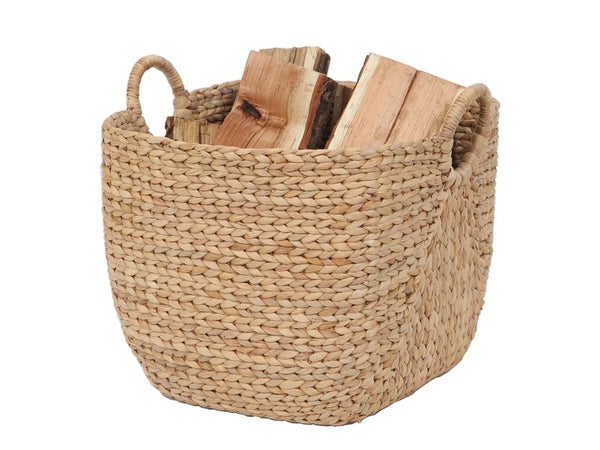 Panier à bûches naturel LE MARQUIER Goa Naturel L.45 X H.35 cm